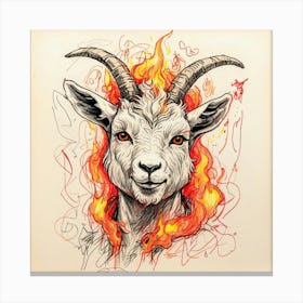 Goat Print 5 Canvas Print