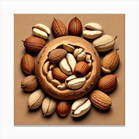 Nuts As A Logo (34) Canvas Print