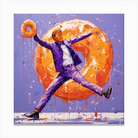 Donut Man Canvas Print