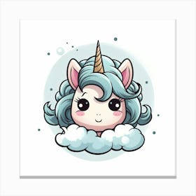 Cute Unicorn 669 Canvas Print