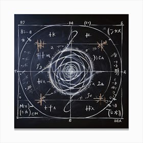 Mathematical Drawing Canvas Print