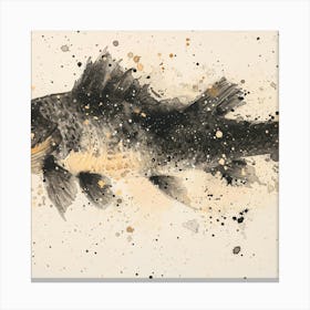 Black Bass Canvas Print