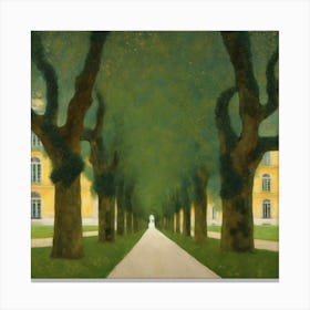 Allee At Schloss Kammer, Gustav Klimt 6 Canvas Print