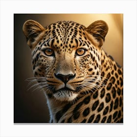 Leopard Portrait Canvas Print