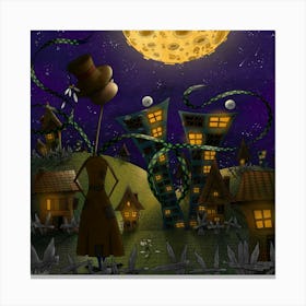 Look at the Big Moon Canvas Print