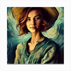 Portrait Of A Woman 1 Canvas Print