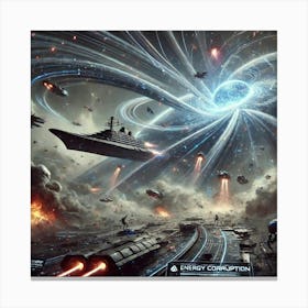 Dark Matter Cascade Energy Corruption Canvas Print