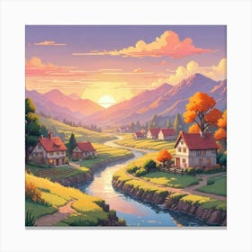 Pixel Art 1 Canvas Print