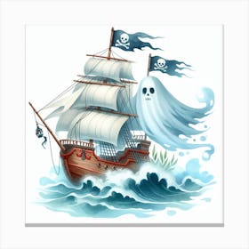 A ghost pirate ship 7 Canvas Print