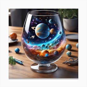 Planets In A Glass Canvas Print