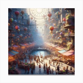 City In The Sky 1 Canvas Print