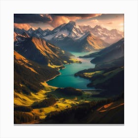 The valley Canvas Print