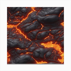 Lava texture 8 Canvas Print