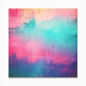 Retro Gradients Colors Grainy Texture Background Abstract Modern Vintage Faded Pastel Lay (6) Canvas Print