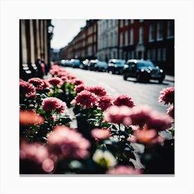Flowers In London Photography (14) Canvas Print