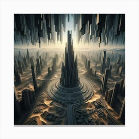 Futuristic City Canvas Print