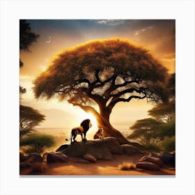 Lion King 11 Canvas Print