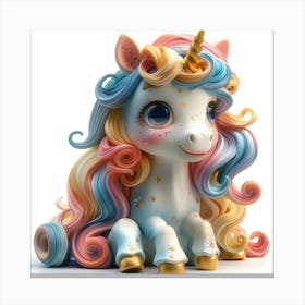 Unicorn Figurine 78 Canvas Print