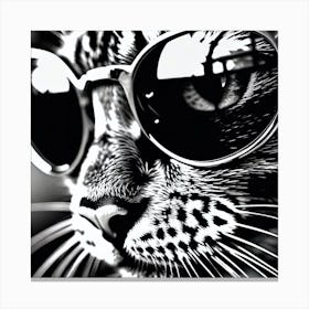 Cat In Sunglasses 25 Canvas Print