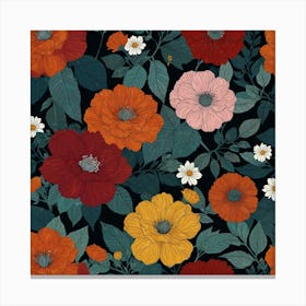 Floral Pattern 17 Canvas Print