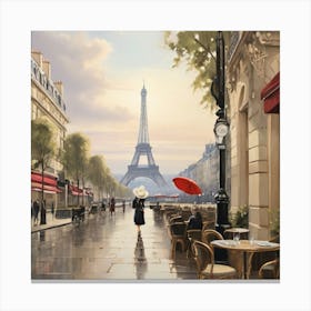 Paris Eiffel Tower 3 Canvas Print