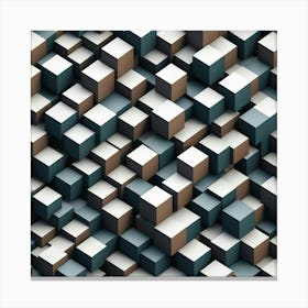 Abstract Cubes 2 Canvas Print