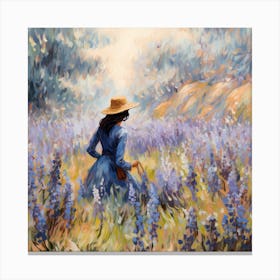 Soft Threads of Spring: Riverside Bliss Canvas Print