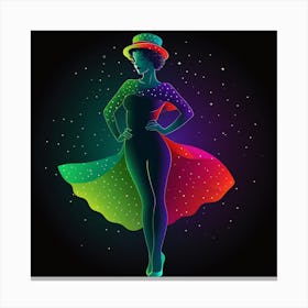 Girl In A Hat Canvas Print