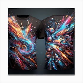 Abstract T - Shirt Design Canvas Print