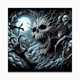 Skulls And Skeletons 2 Canvas Print