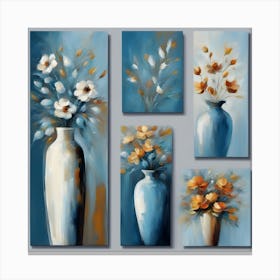 Flowers In Vases Canvas Print