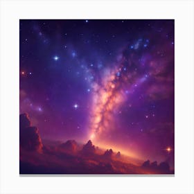 Space Background - Space Stock Canvas Print