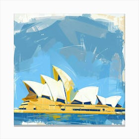 A Sydney Opera House In Sydney Expressive Stroke 1719930901 3 Canvas Print