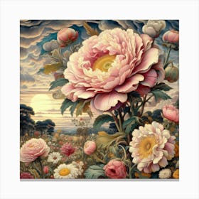 Peonies Canvas Print