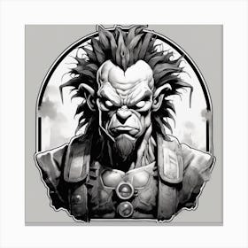 Warcraft Character Portrait Canvas Print