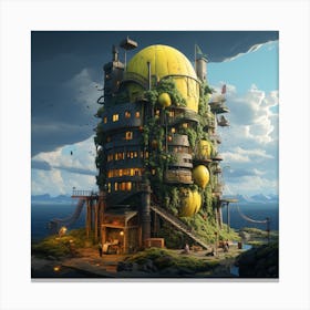 Kawaii Castle Canvas Print