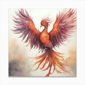 Fiery Phoenix 2 Canvas Print