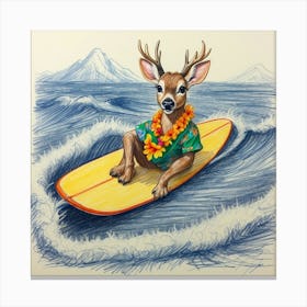 Hawaiian Deer 6 Canvas Print