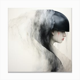 Woman With A Helmet Canvas Print