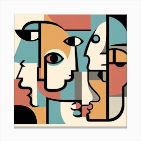 Group Of Faces Canvas Print