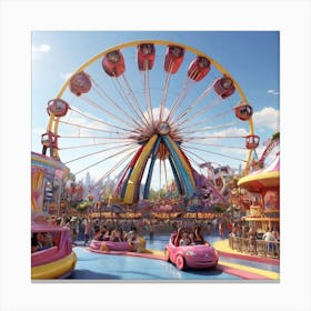 Amusement Park Canvas Print