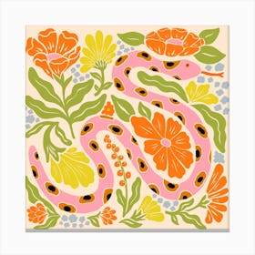 Garden Snake Canvas Print