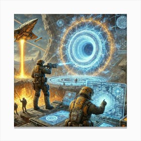 A Detailed Depiction Of Rift Engineers, Tactical S Canvas Print