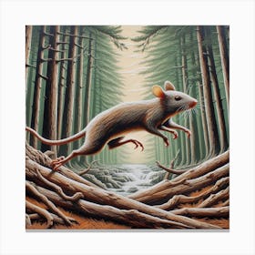 Rat In The Woods 1 Canvas Print