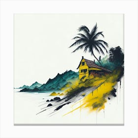 Colored Brazil Ink Painting (4) Canvas Print