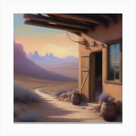 Southwestern House Canvas Print