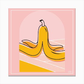 Pop Art Banana Peel 1 Canvas Print