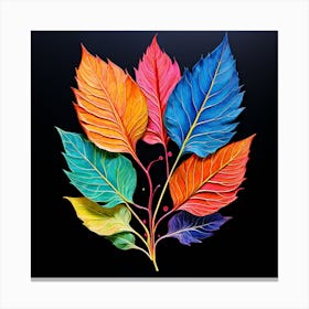 Colorful Leaves Canvas Print