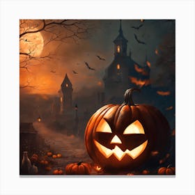 Halloween Pumpkin Canvas Print