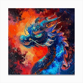 Blue Dragon 1 Canvas Print